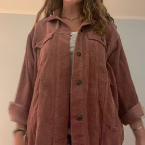 Zara Oversized Corduroy Jacket